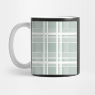 Sage green plaid pattern Mug